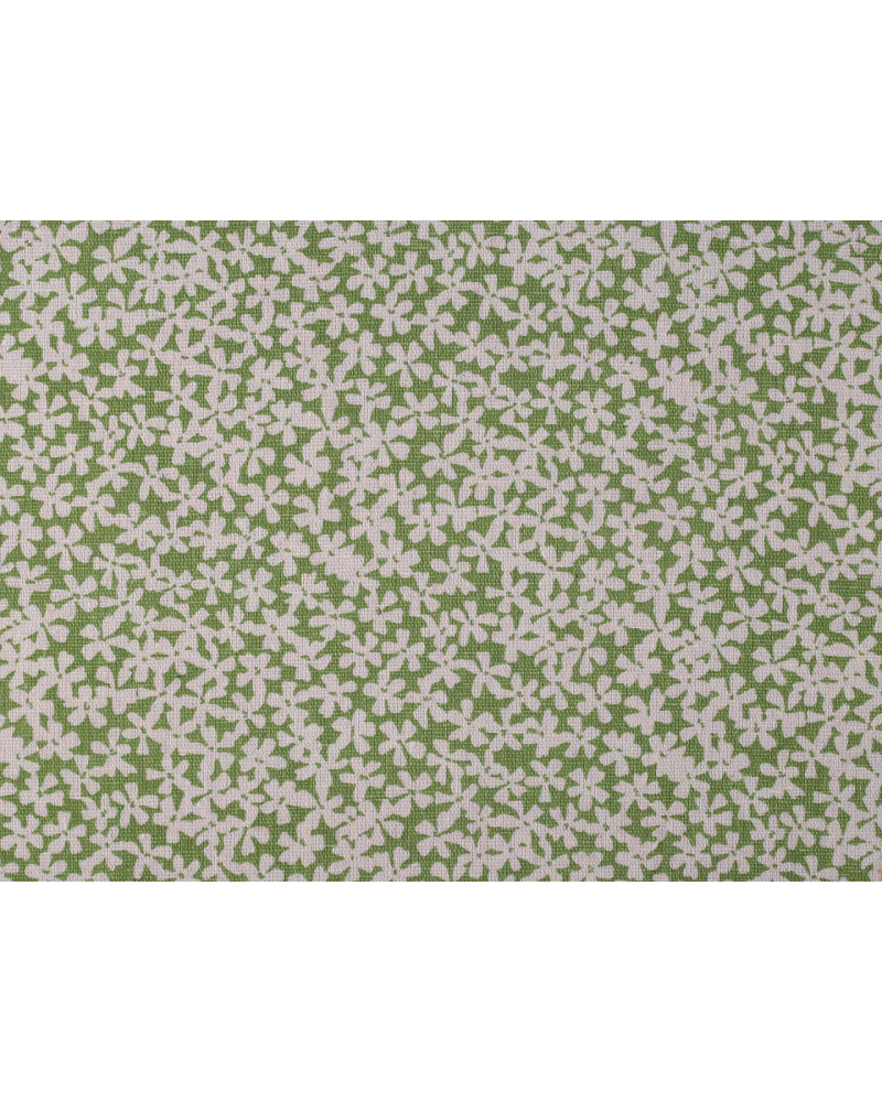 Bavlnená metráž / imitácia ľanu hrubšia, kvety | Mimib