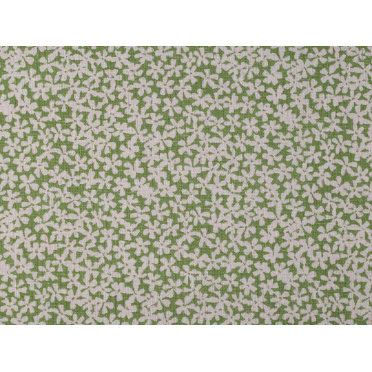 Bavlnená metráž / imitácia ľanu hrubšia, kvety | Mimib