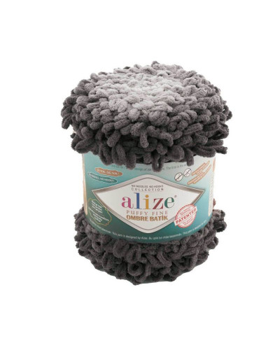 Pletacia priadza Alize Puffy Fine Ombre Batik 73m, 50 gr. | Mimib