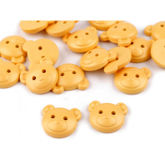 Gombík detský veľkosť 34" medvedík - 25 ks | Mimib