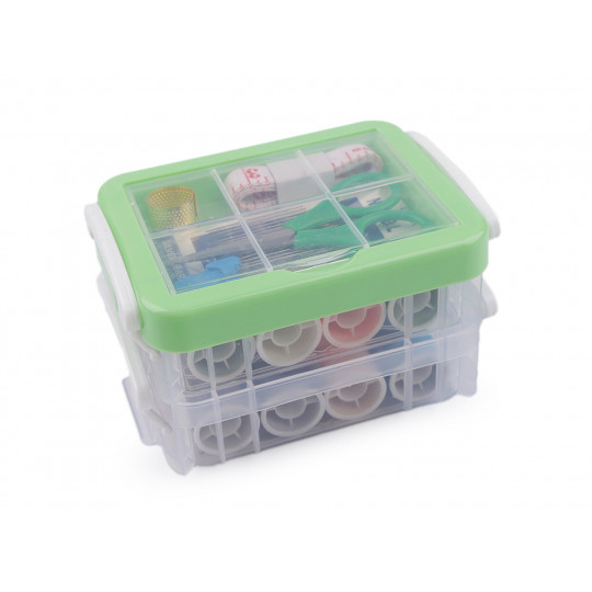 Súprava na šitie v boxe dvojposchodová - 1 sada | Mimib