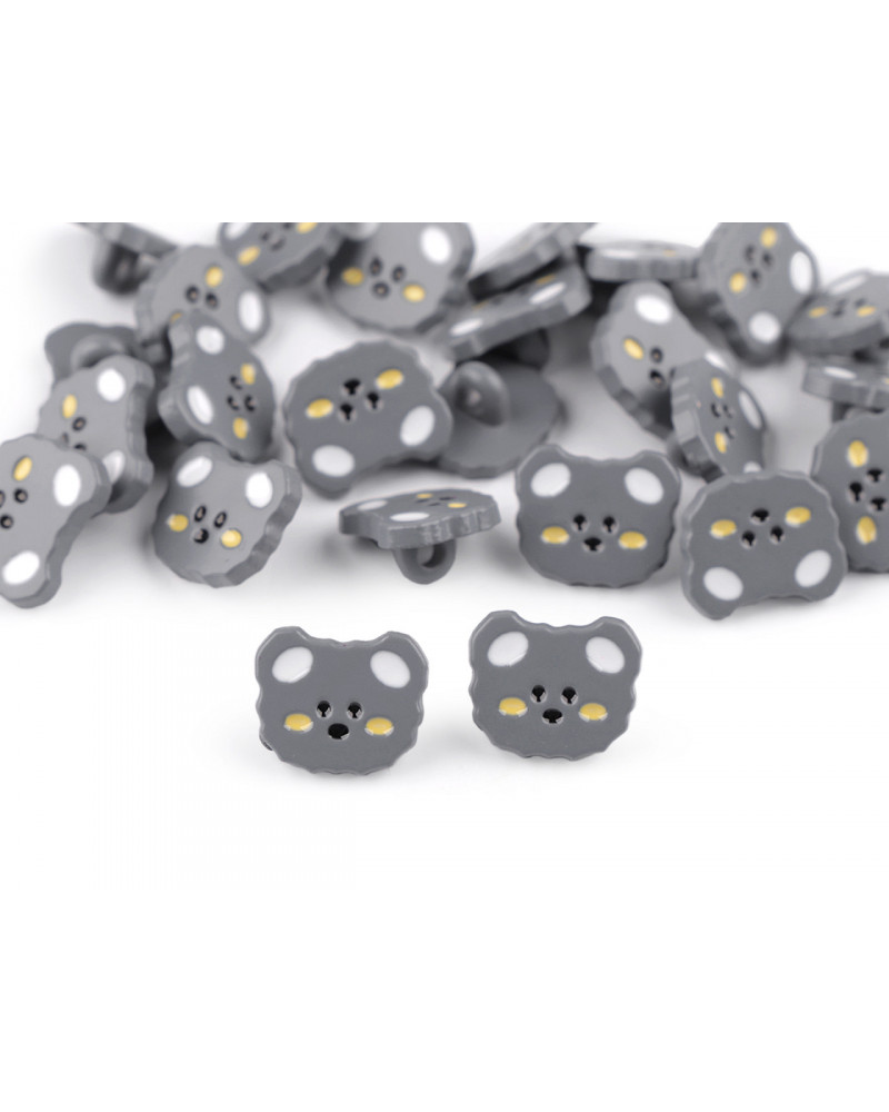 Gombík detský veľkosť 24" medvedík - 25 ks | Mimib