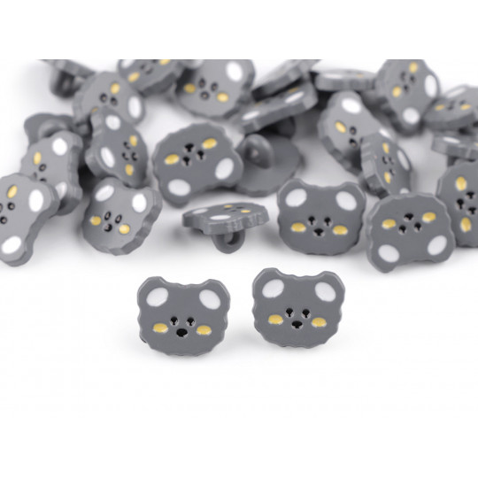 Gombík detský veľkosť 24" medvedík - 25 ks | Mimib