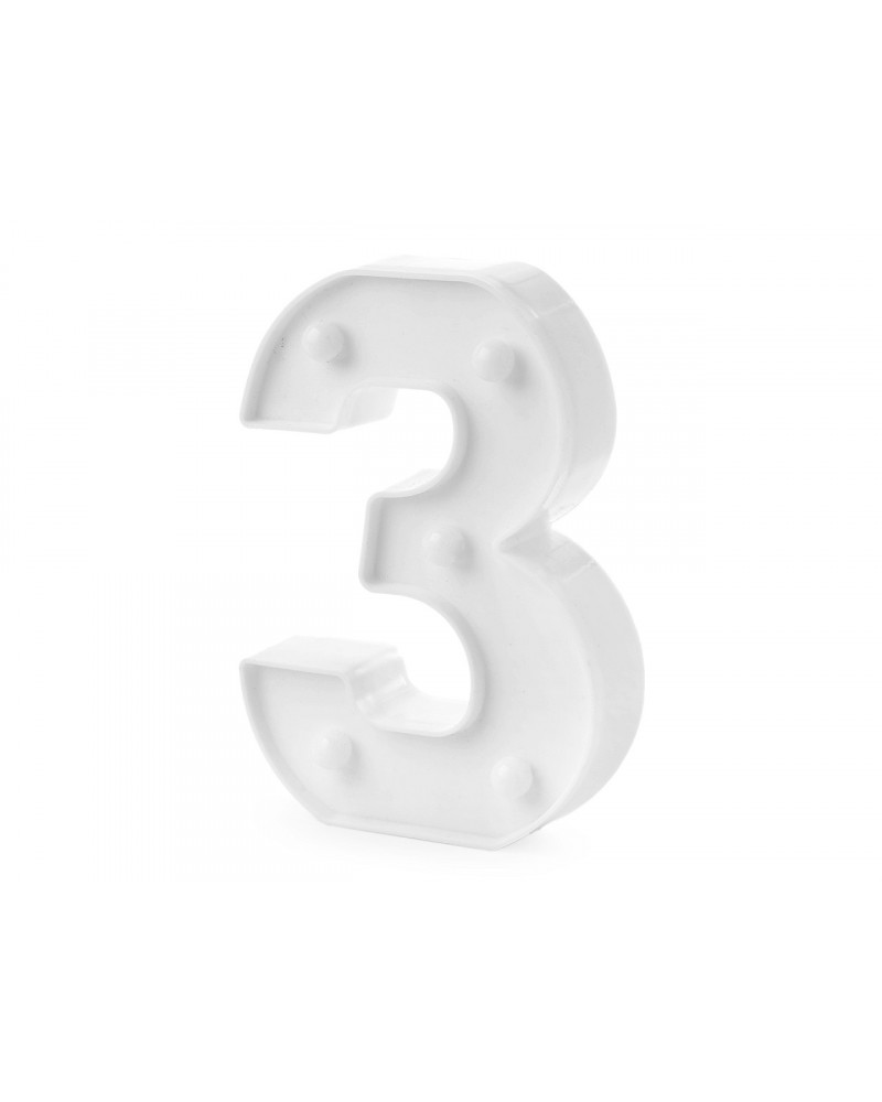 Svietiace číslice k narodeninám a Novému roku - 1 ks | Mimib