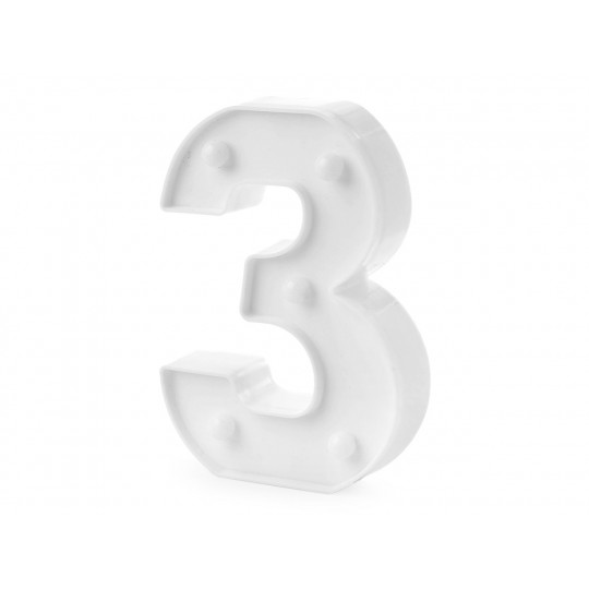 Svietiace číslice k narodeninám a Novému roku - 1 ks | Mimib