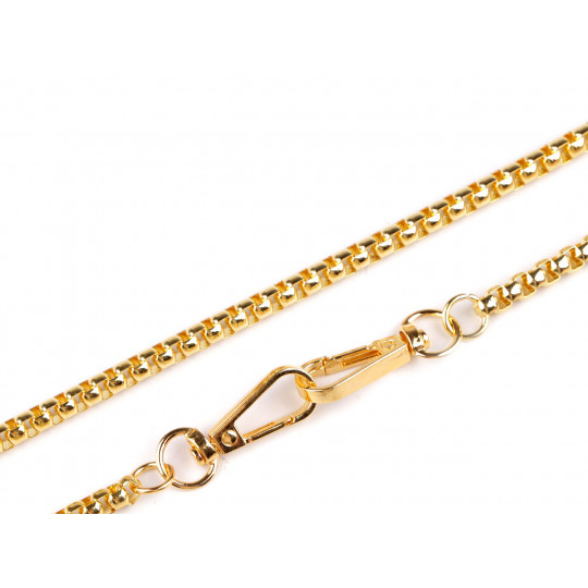 Retiazka na kabelky a mobilné telefóny s karabínou dĺžka 120 cm - 1 ks | Mimib