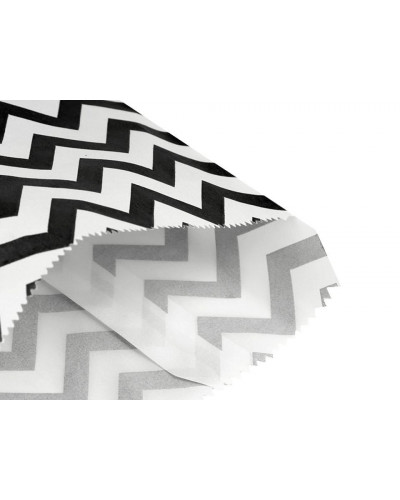 Papierové vrecko chevron 10x14 cm - 100 ks | Mimib