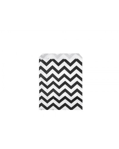 Papierové vrecko chevron 10x14 cm - 100 ks | Mimib