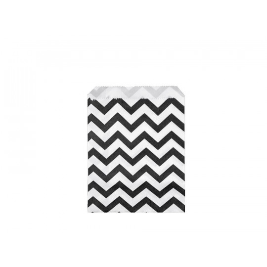 Papierové vrecko chevron 10x14 cm - 100 ks | Mimib