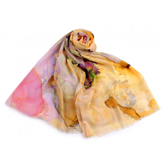 Šatka / šál batikovaný 70x175 cm - 1 ks | Mimib