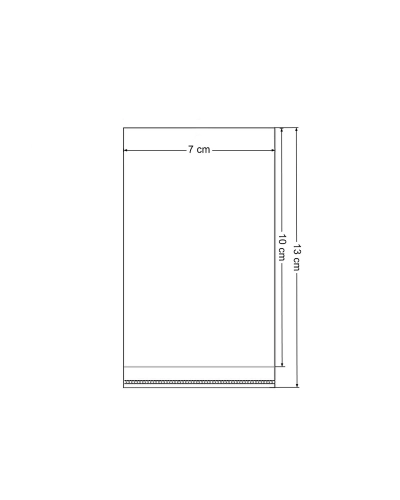 PP vrecko s lepiacou lištou 7x10 cm - 100 sáčok | Mimib