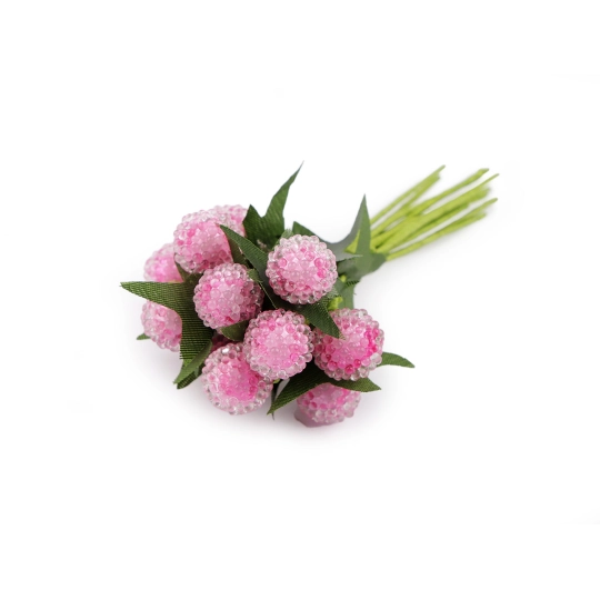 Umelé bobule v ľade, na drôtiku - 1 zväzok | Mimib