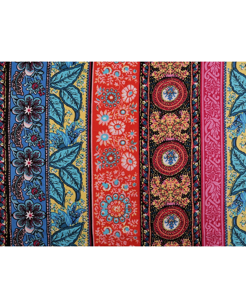 Bavlnená látka / plátno s redšou väzbou orientálna - 1 m | Mimib