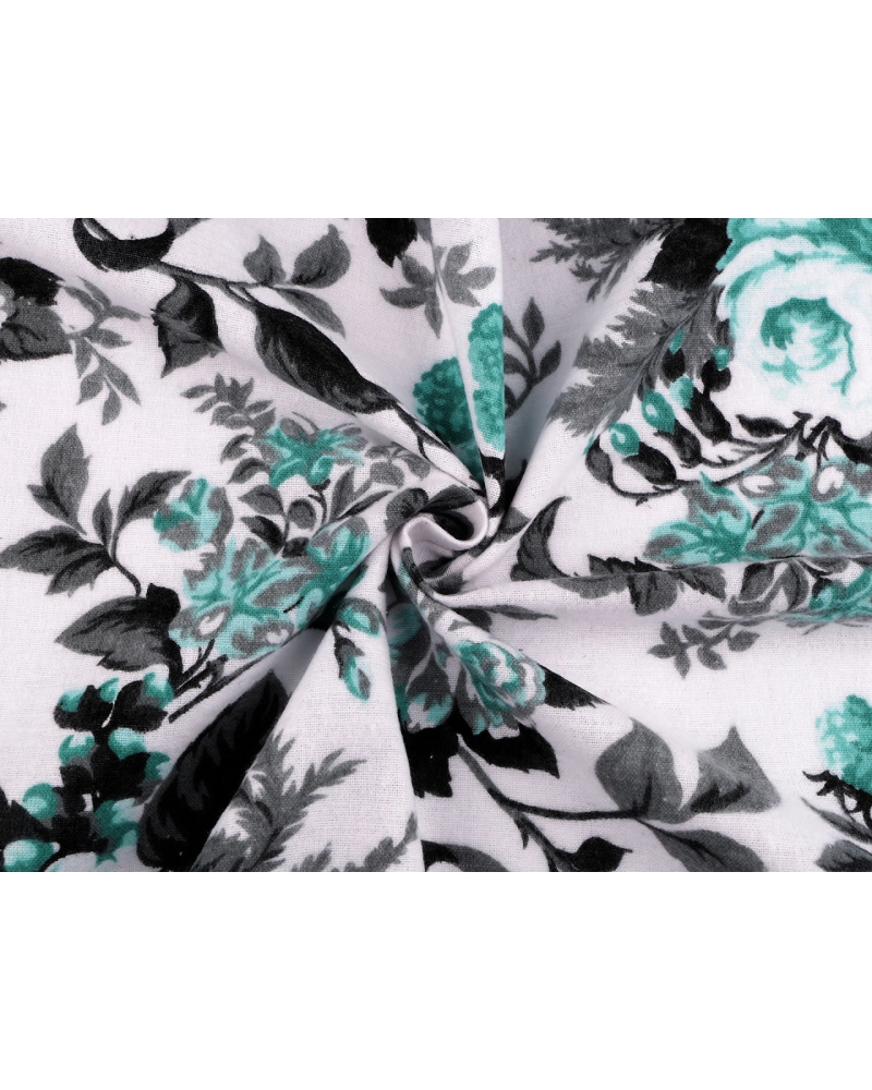 Bavlnený flanel kvety - 1 m | Mimib