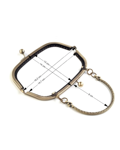 Rámček na výrobu kabelky našívací 16,2x14 cm - 1 ks | Mimib