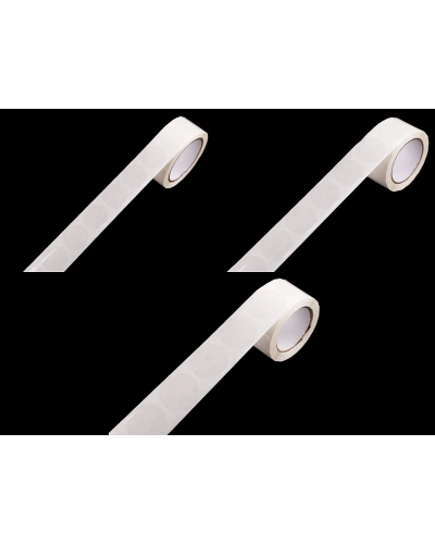 Samolepiace kolieska transparentné na rolke Ø2, 2,5, 3 cm - 1 ks | Mimib