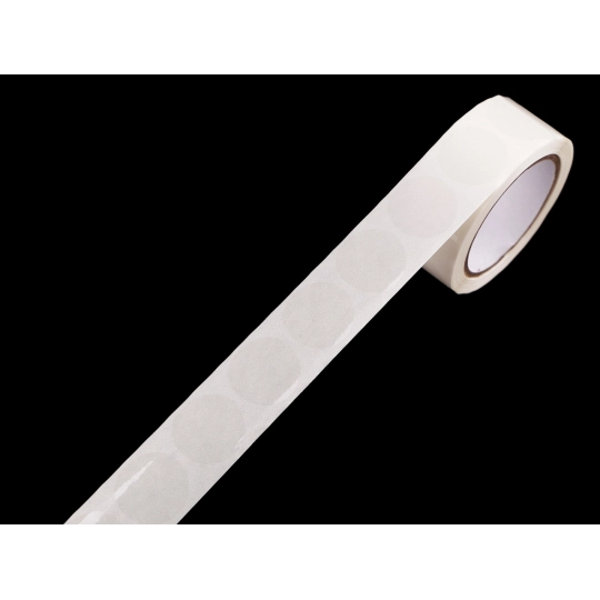 Samolepiace kolieska transparentné na rolke Ø2, 2,5, 3 cm - 1 ks | Mimib