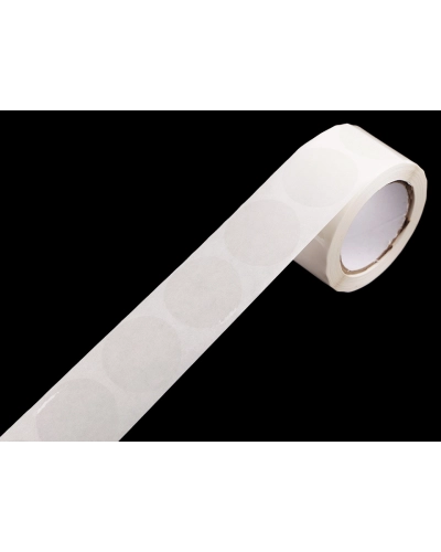 Samolepiace kolieska transparentné na rolke Ø2, 2,5, 3 cm - 1 ks | Mimib