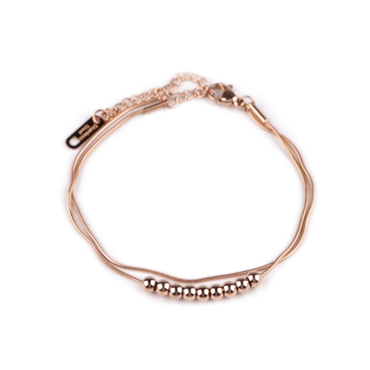 Náramok z nerezovej ocele dvojitý hadí - 1 ks | Mimib