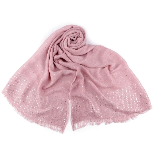Šatka / šál s flitrami 80x185 cm - 1 ks | Mimib