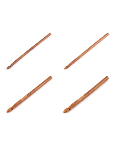 Bambusový háčik na háčkovanie veľ. 6, 7, 8, 10 - 1 ks | Mimib