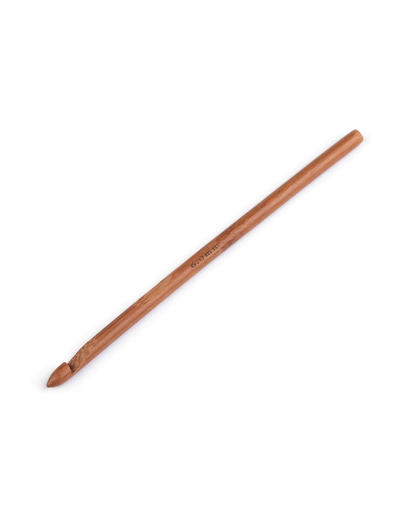 Bambusový háčik na háčkovanie veľ. 6, 7, 8, 10 - 1 ks | Mimib