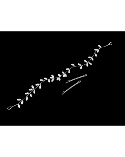 Perlová ozdoba / čelenka do vlasov - 1 ks | Mimib