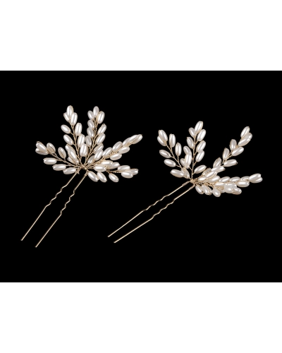 Vlásenka vetvička s perlami - 2 ks | Mimib