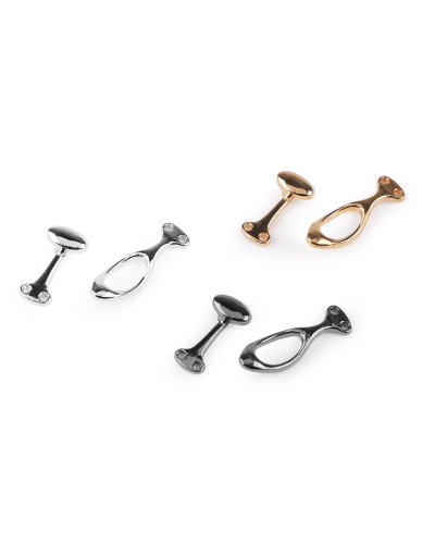 Kovové ozdobné zapínanie 10x36 mm - 1 pár | Mimib