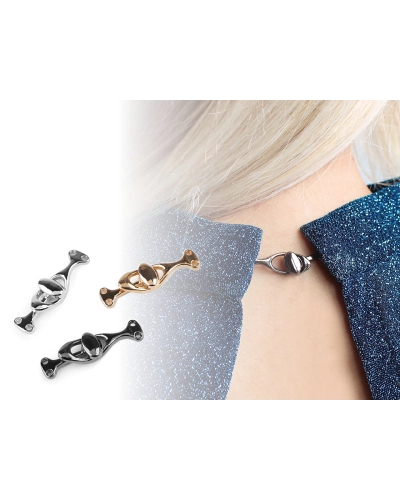 Kovové ozdobné zapínanie 10x36 mm - 1 pár | Mimib