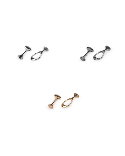 Kovové ozdobné zapínanie 10x36 mm - 1 pár | Mimib