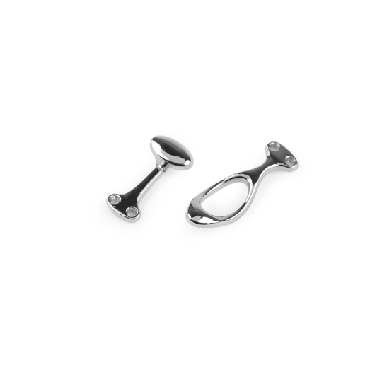 Kovové ozdobné zapínanie 10x36 mm - 1 pár | Mimib