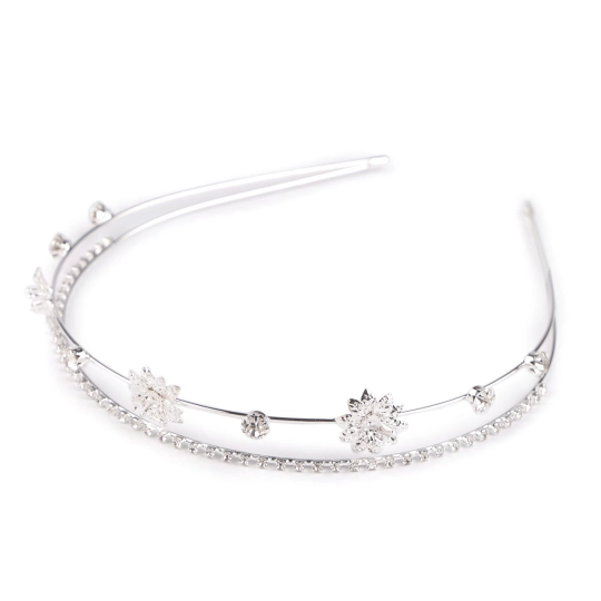 Štrasová čelenka do vlasov dvojitá - 1 ks | Mimib