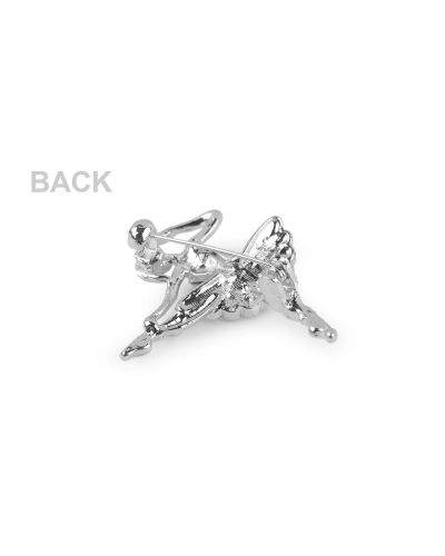 Brošňa s brúsenými kamienkami baletka - 1 ks | Mimib