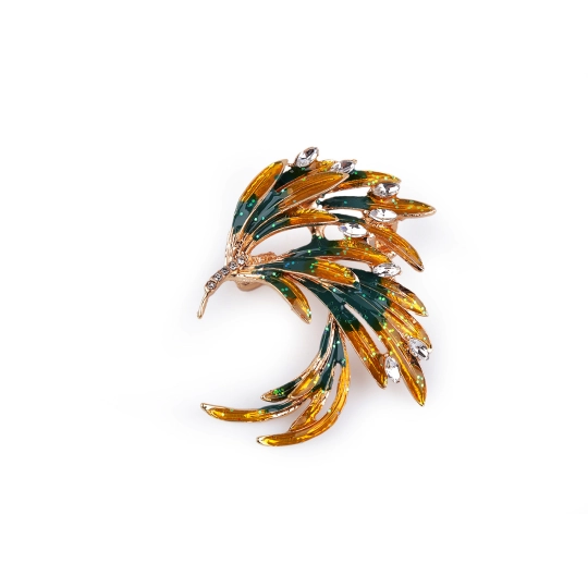 Brošňa s brúsenými kamienkami rajka - 1 ks | Mimib