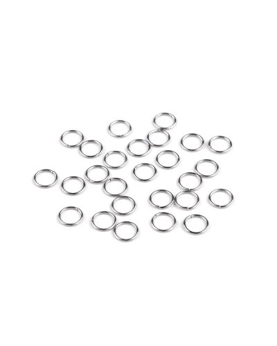 Krúžok spojovací uzavretý Ø6, 7, 9, 10 mm z nerezovej ocele - 10 g | Mimib