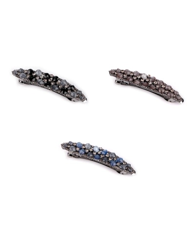 Francúzska spona do vlasov s brúsenými kamienkami - 1 ks | Mimib