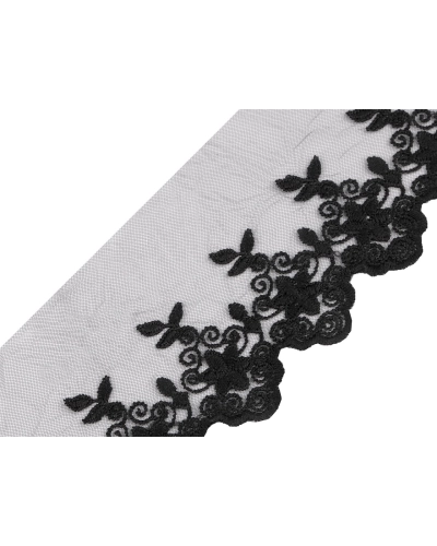 Vyšívaná čipka / prámik na monofile šírka 90 mm - 13.5 m | Mimib