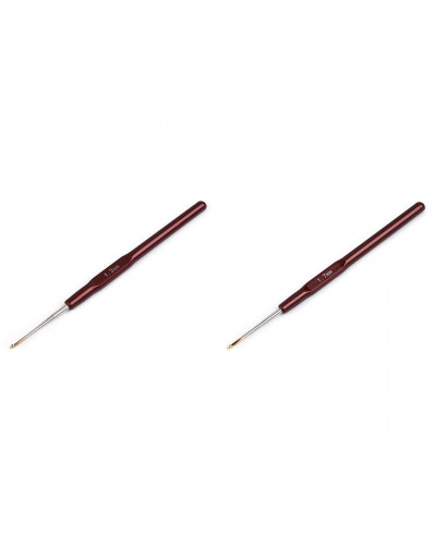 Háčik na háčkovanie so zlatou špičkou veľ. 0,5 - 1,9 - 1 ks | Mimib