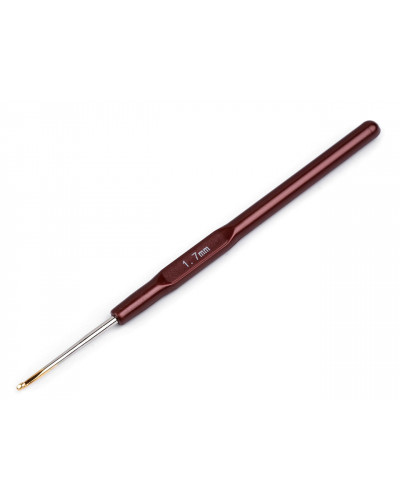 Háčik na háčkovanie so zlatou špičkou veľ. 0,5 - 1,9 - 1 ks | Mimib