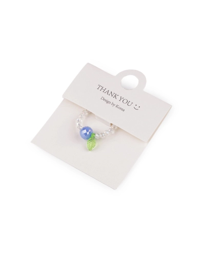 Prsteň pružný z brúsených koráliek s AB efektom - 1 ks | Mimib