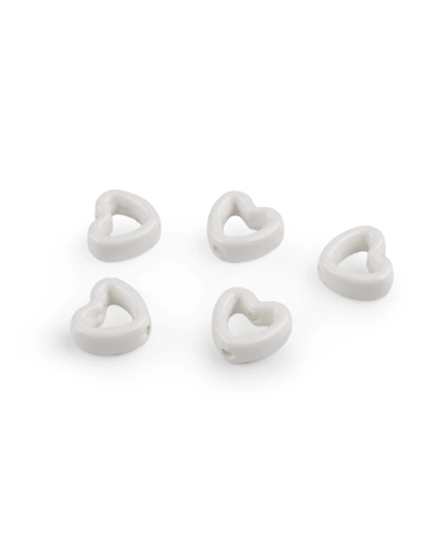 Porcelánové korálky / komponenty na výrobu ozdôb a príveskov - 5 ks | Mimib