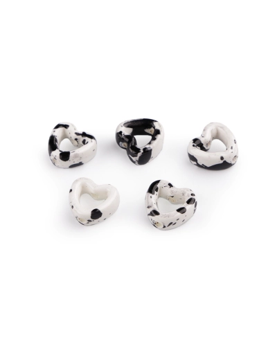 Porcelánové korálky / komponenty na výrobu ozdôb a príveskov - 5 ks | Mimib