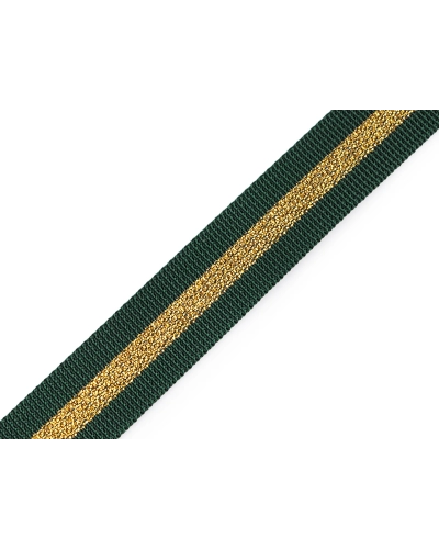 Popruh polypropylénový obojstranný s lurexom šírka 25 mm - 1 m | Mimib