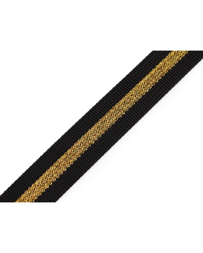 Popruh polypropylénový obojstranný s lurexom šírka 25 mm - 1 m | Mimib