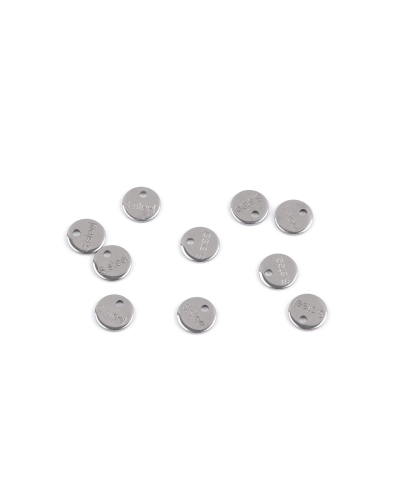 Prívesok / komponent na výrobu šperkov z nerezovej ocele so značkou S.steel - 10 ks | Mimib