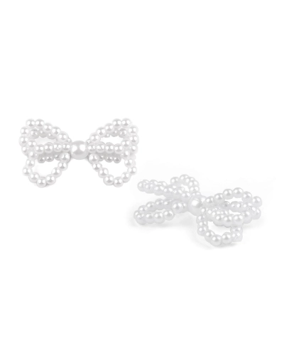 Mašlička z perlových korálikov na zdobenie odevov a doplnkov - 5 ks | Mimib