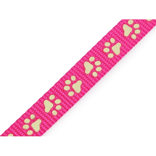 Popruh polypropylénový na vodítko / obojok, svietiaci v tme šírka 15 mm - 1 m | Mimib