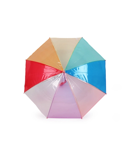 Detský priehľadný dáždnik dúha - 1 ks | Mimib