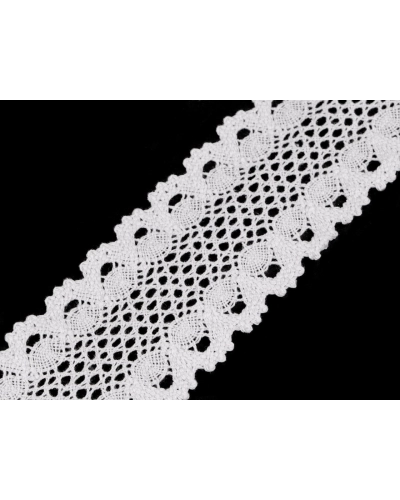 Čipka / vsadka paličkovaná šírka 60 mm - 13.5 m | Mimib